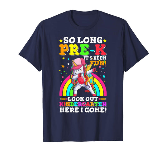 So Long Pre-K Kindergarten Here I Come pre-k graduation T-Shirt
