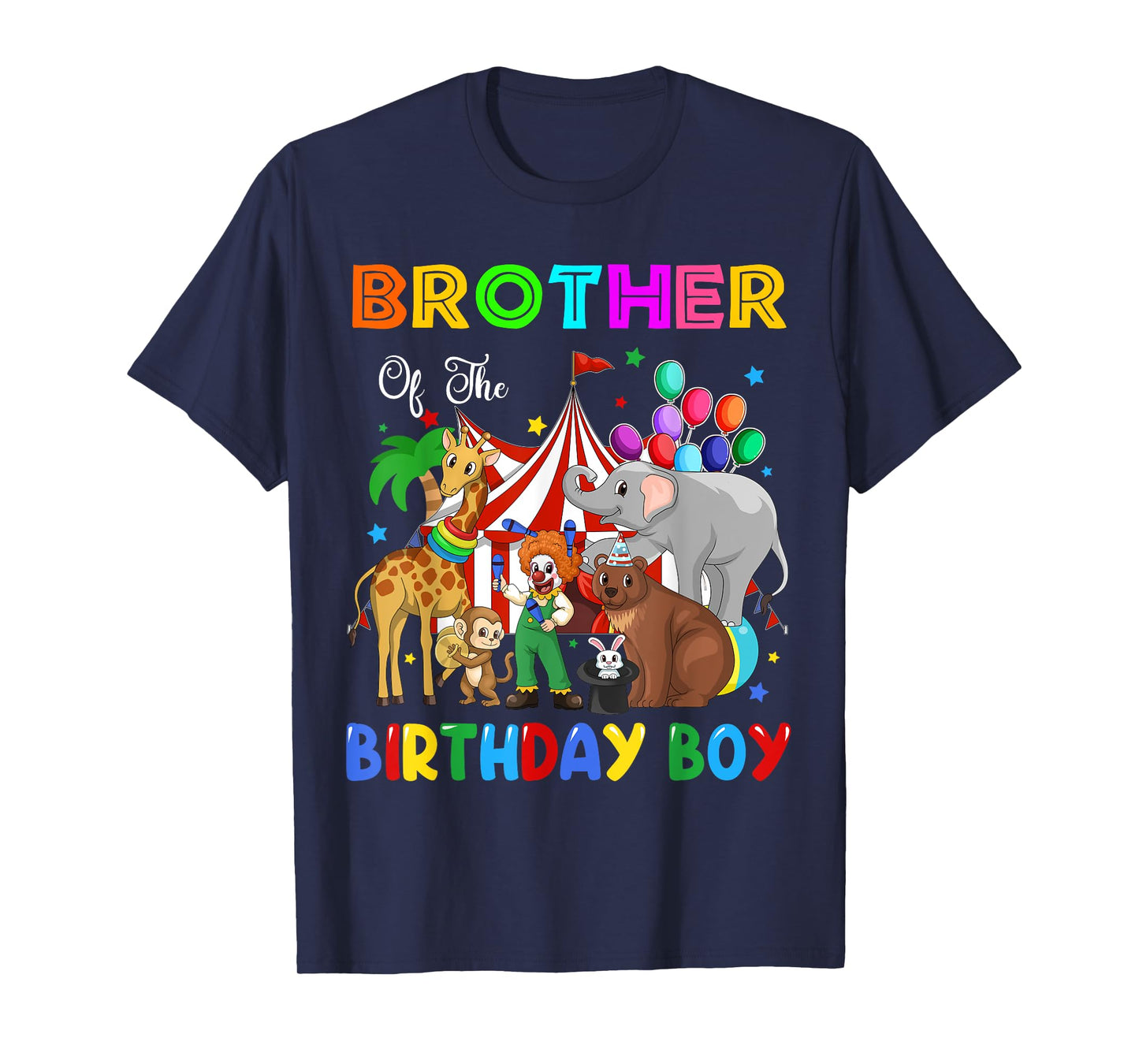 Brother Of The Birthday Boy Circus Themed Carnival Party T-Shirt
