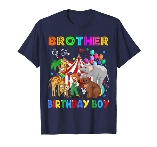 Brother Of The Birthday Boy Circus Themed Carnival Party T-Shirt