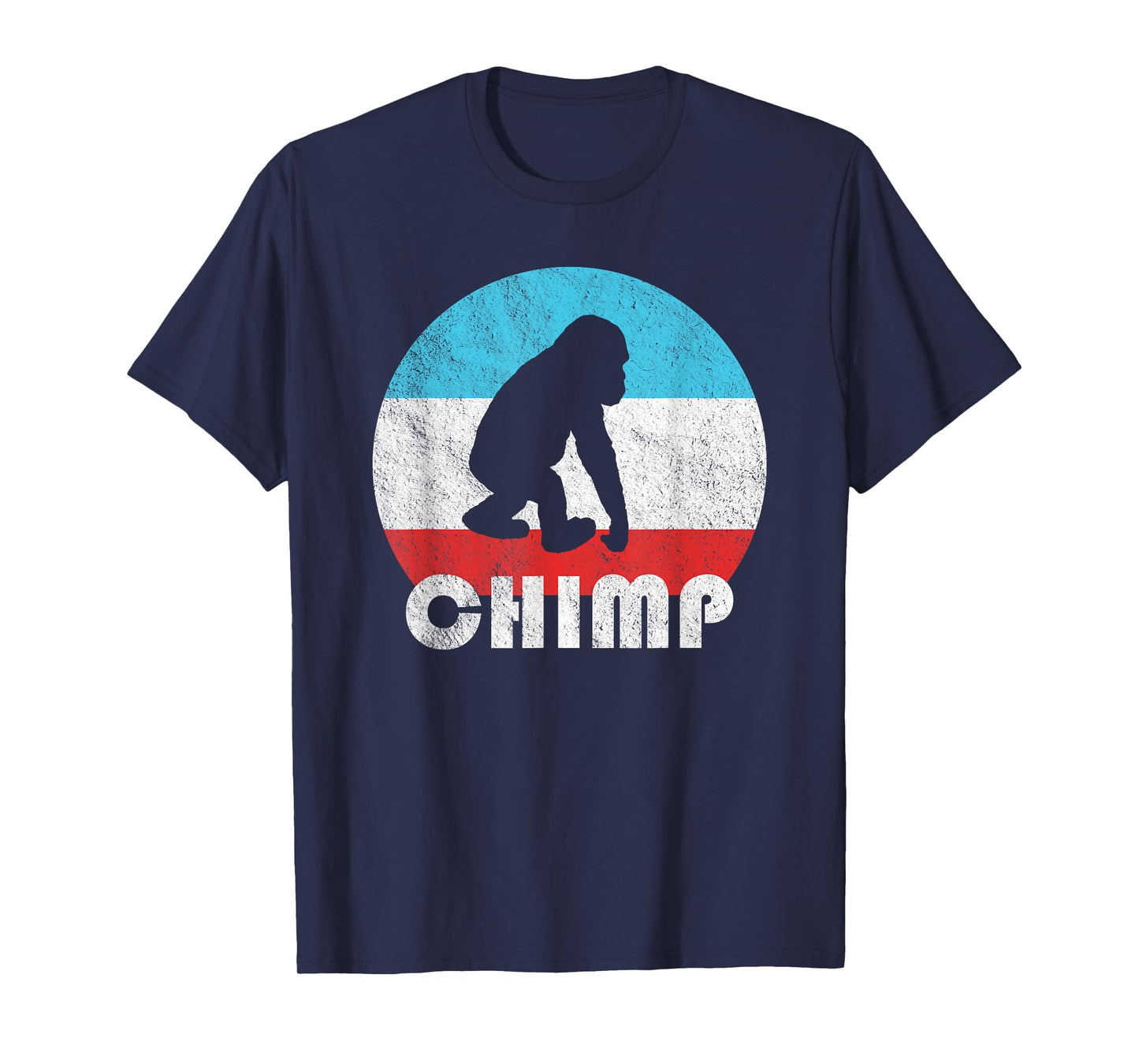 Baby Chimpanzee Chimp Vintage Retro Silhouette Gift T-Shirt