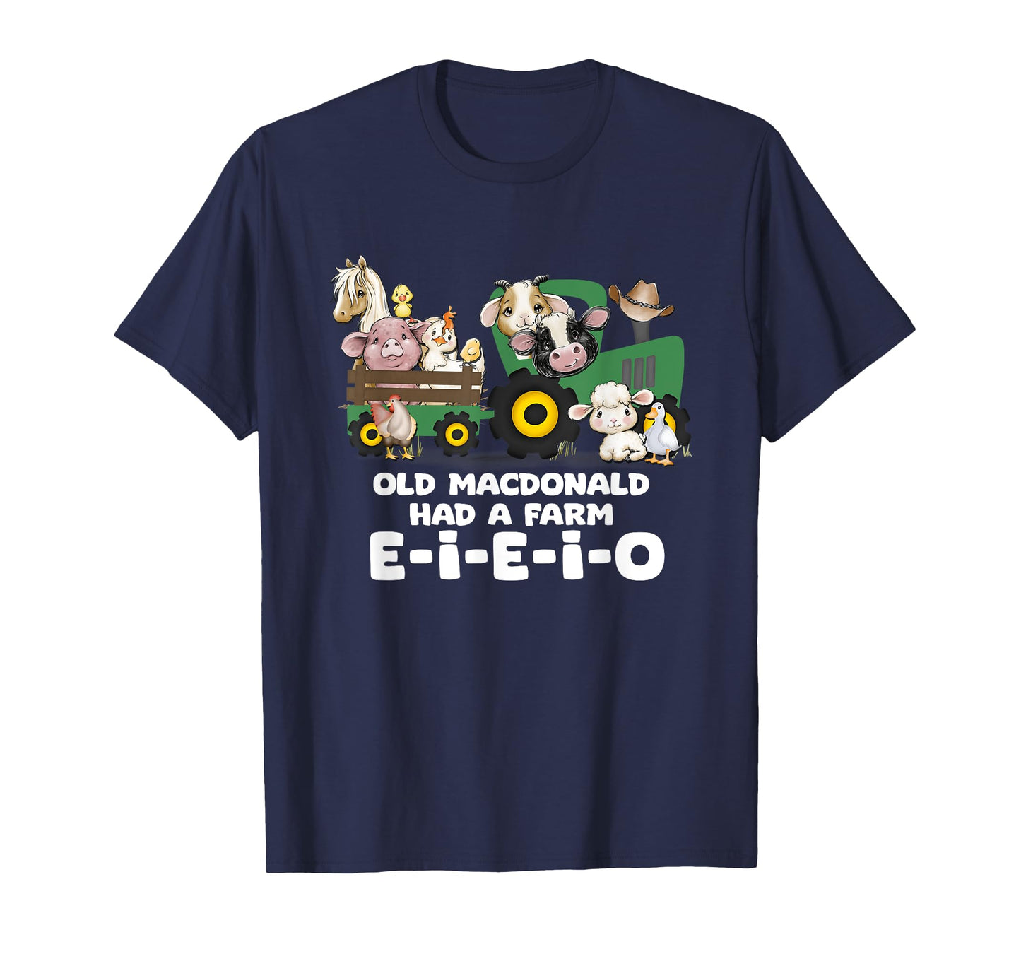 Toddler Kids Old MacDonald Had a Farm E-I-E-I-O Nursery Song T-Shirt