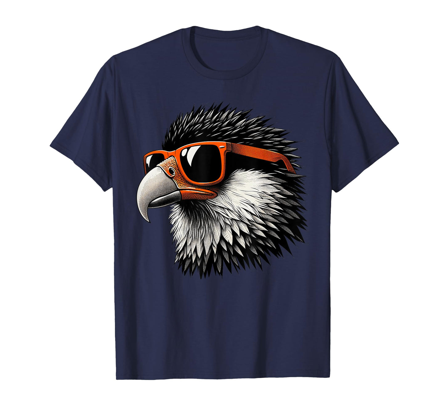 Cool Caracara Bird Wearing Sunglasses Graphic Art T-Shirt