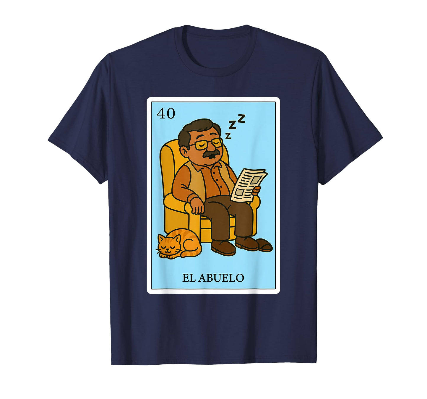 El Abuelo Dormilón | Spanish-Mexican Bingo Gifts for Abuela T-Shirt