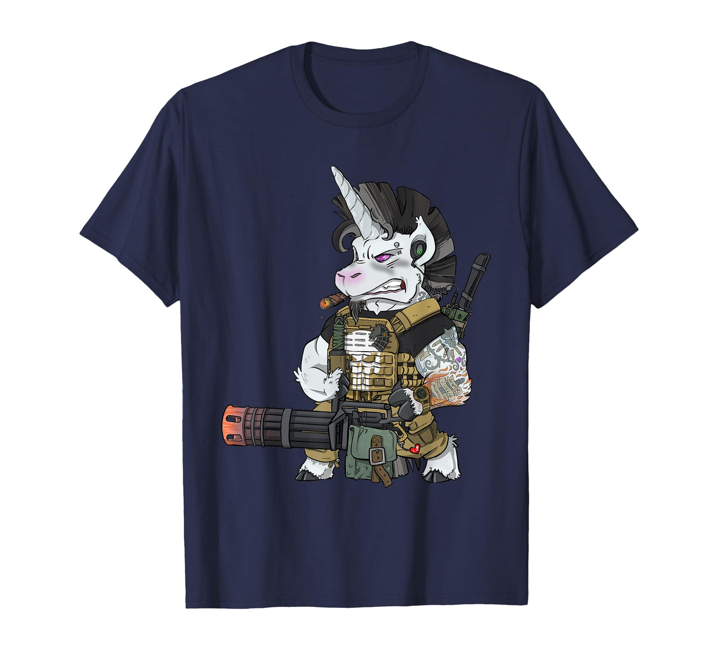 Tactical Unicorn Soldier Patriot Veteran T-Shirt