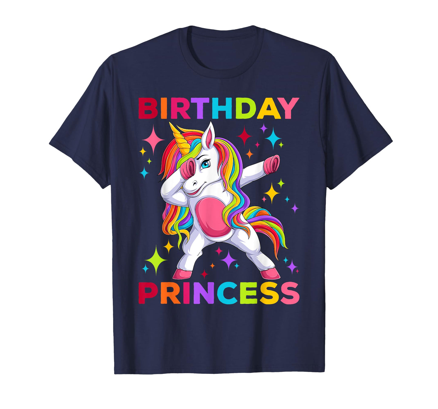 Birthday Princess Girls Bday Dabbing Unicorn Girl Birthday T-Shirt
