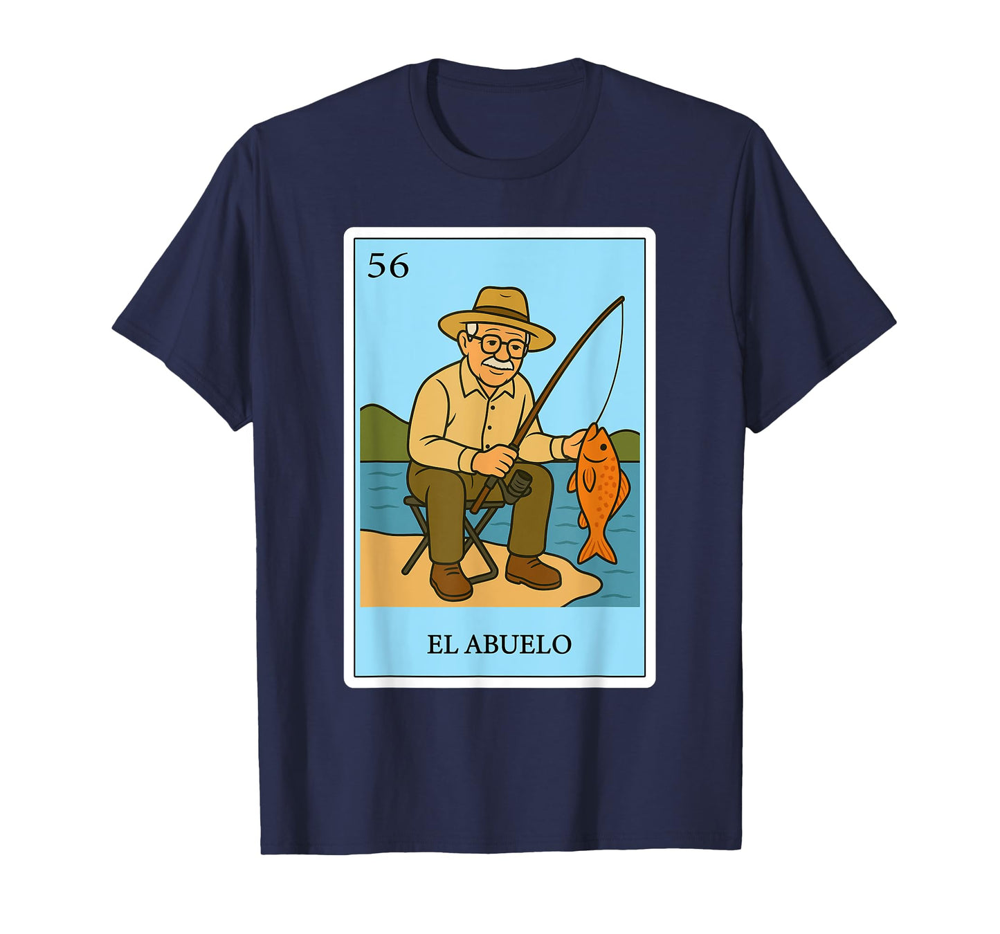 El Abuelo Fisherman | Spanish-Mexican Bingo Gifts for Abuela T-Shirt