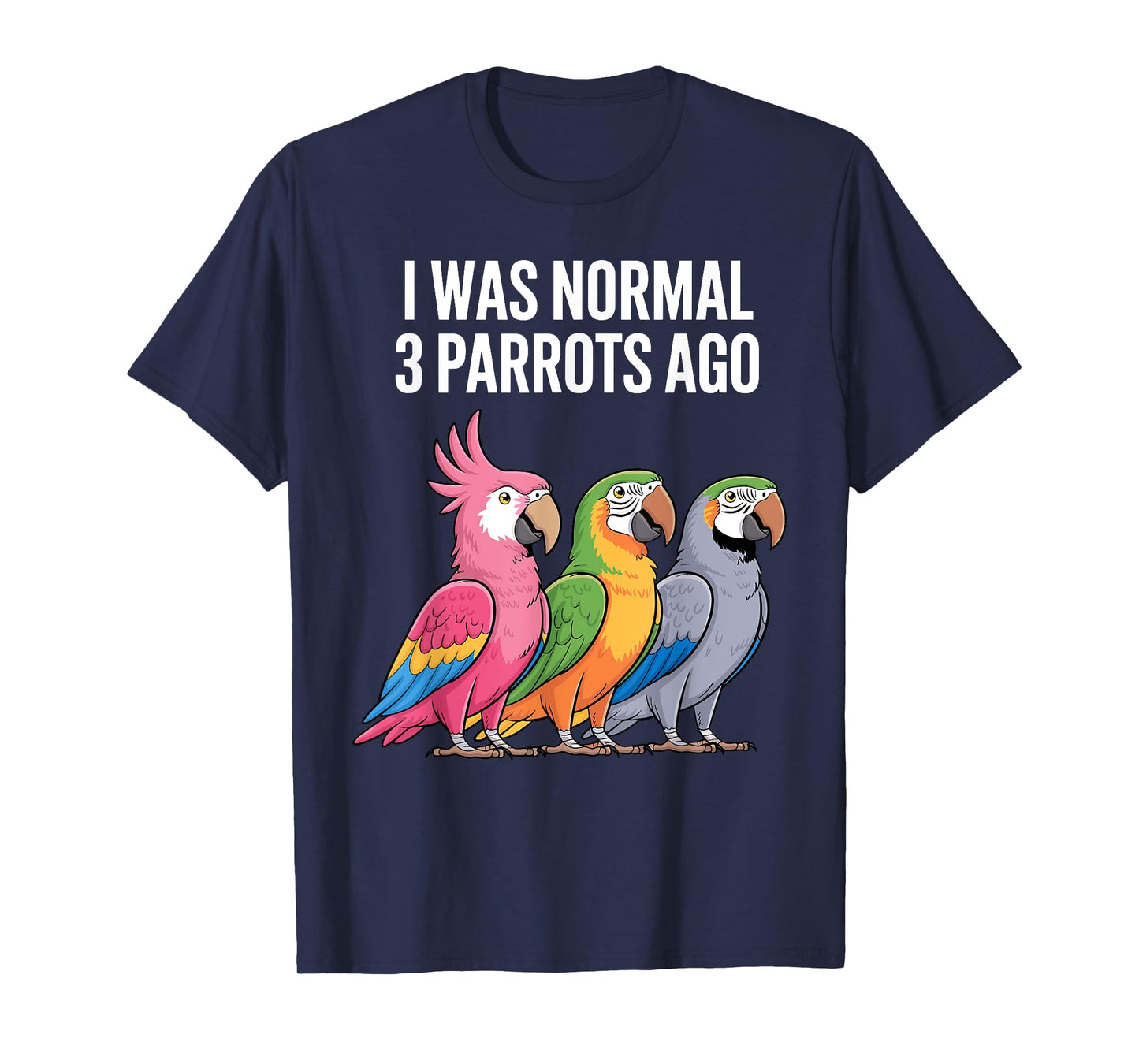 Cool Parrot Design For Men Women Macaw Bird Parrot Lover T-Shirt