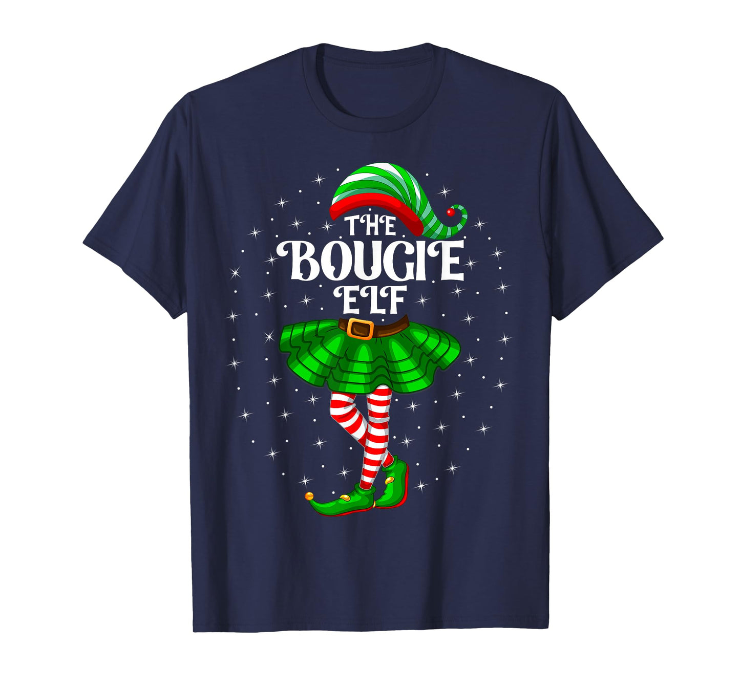 Xmas Group Matching Women Girls The Bougie Elf Christmas T-Shirt