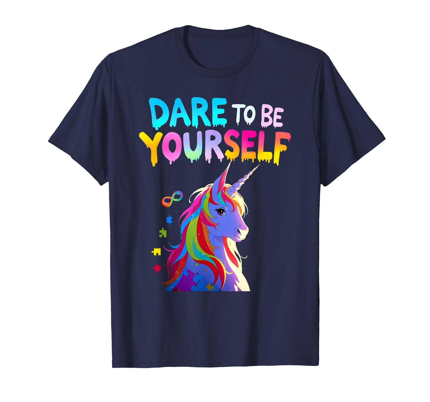 Unicorn Autism Awareness Acceptance Autistic Girl Gifts Kids T-Shirt