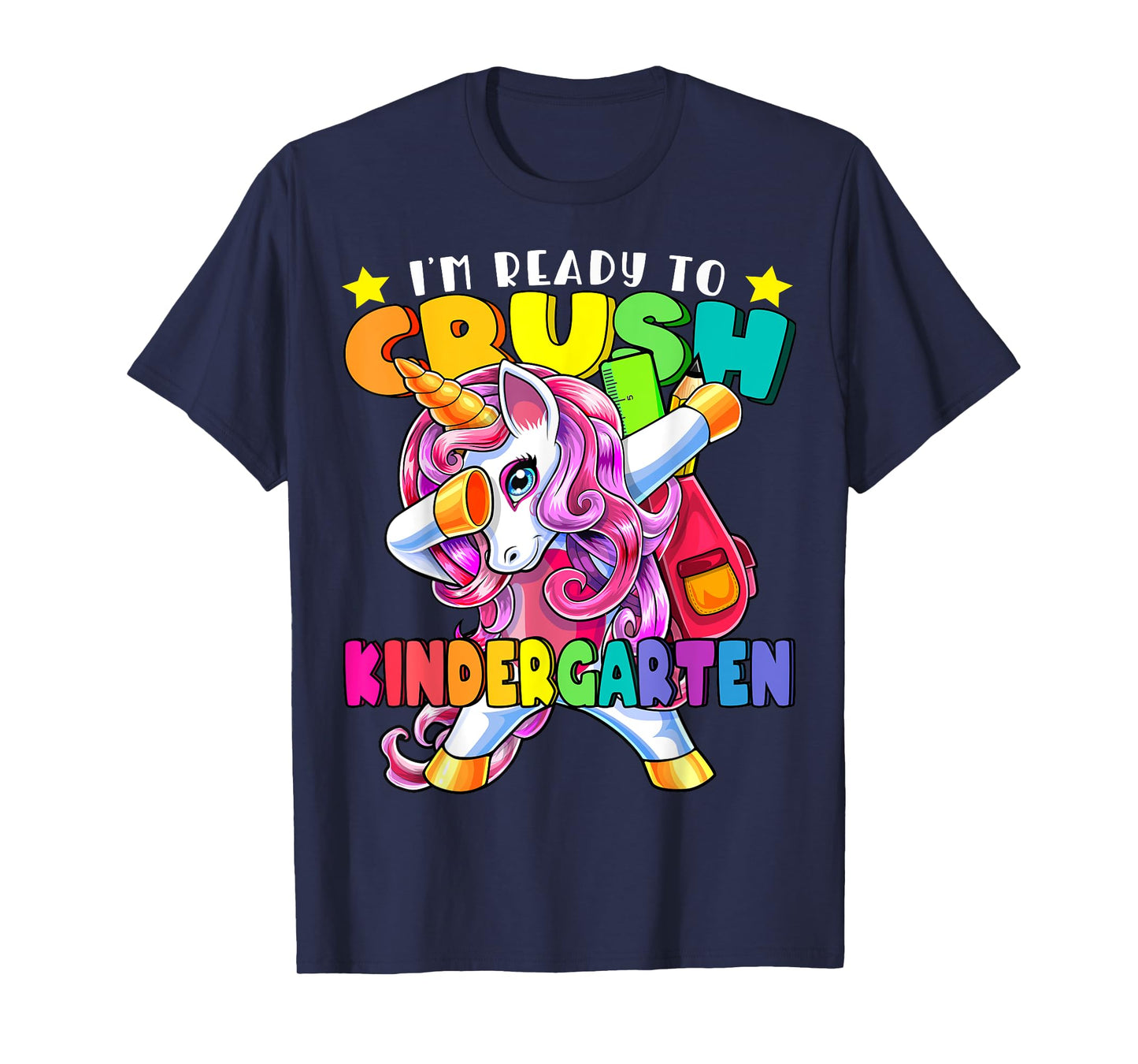 Kindergarten Dabbing Unicorn Back to School Girls Gift T-Shirt
