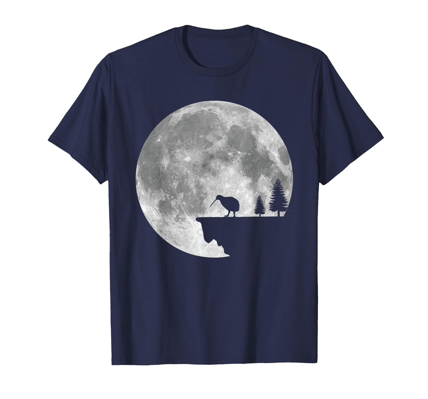 Great Kiwi Bird Moon Design Nature Kiwis T-Shirt