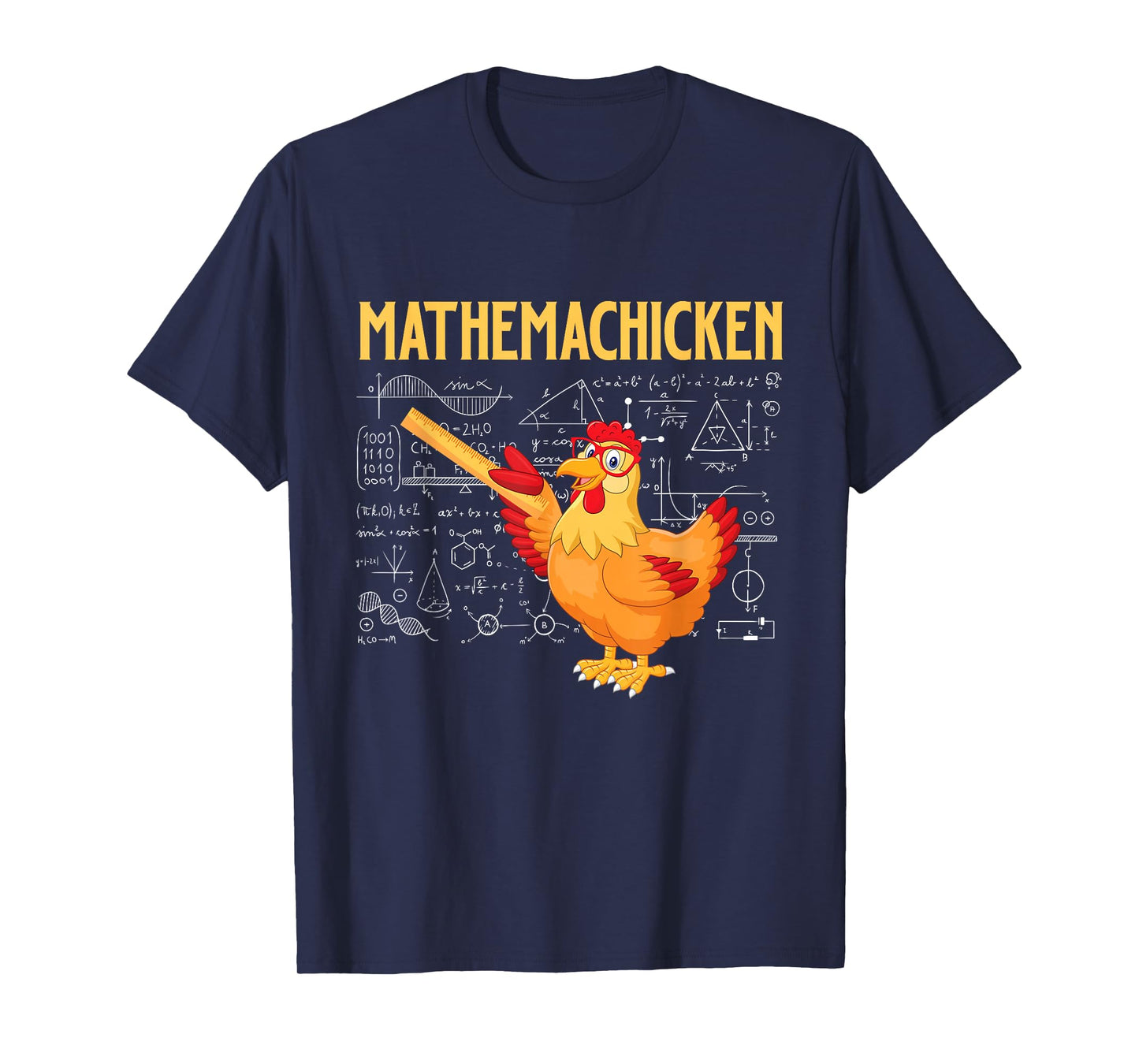 Mathemachicken - Chicken Math Lover Animal Poultry Owner T-Shirt