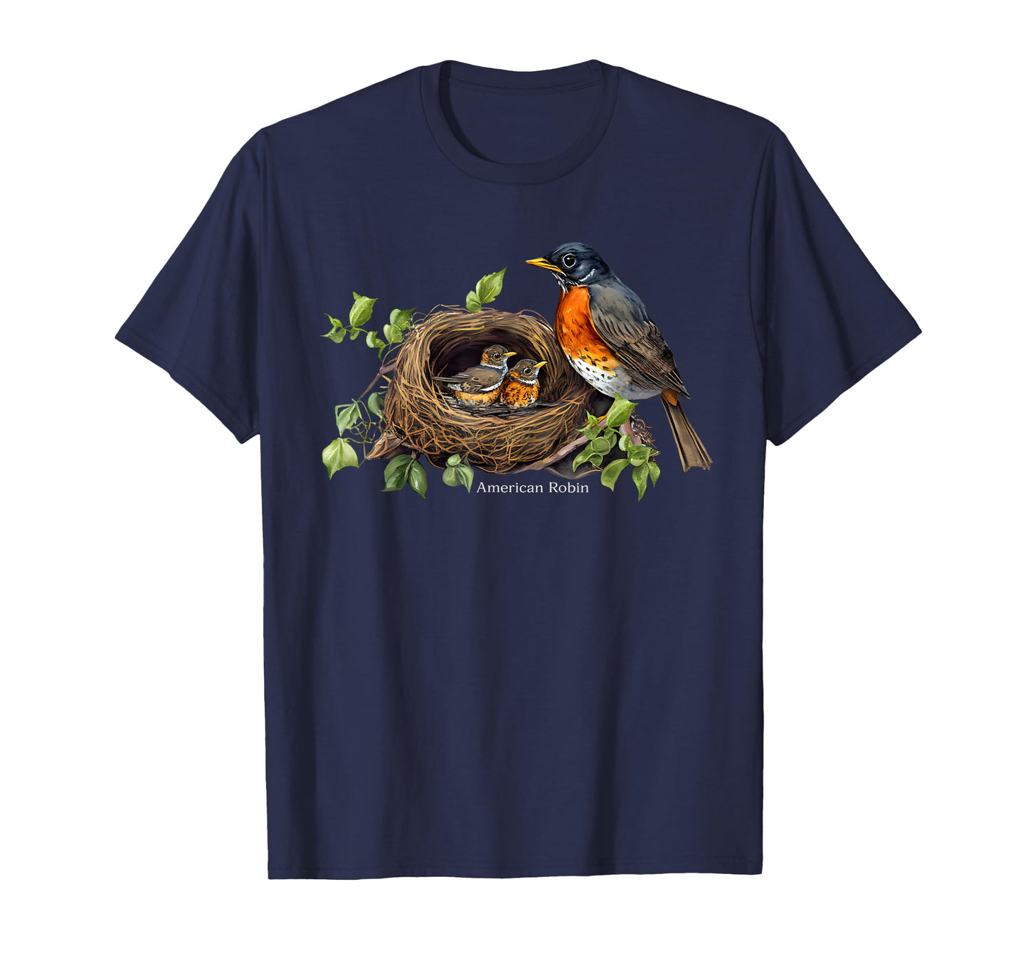 Backyard Bird Watching Watchers American Robin Birder T-Shirt