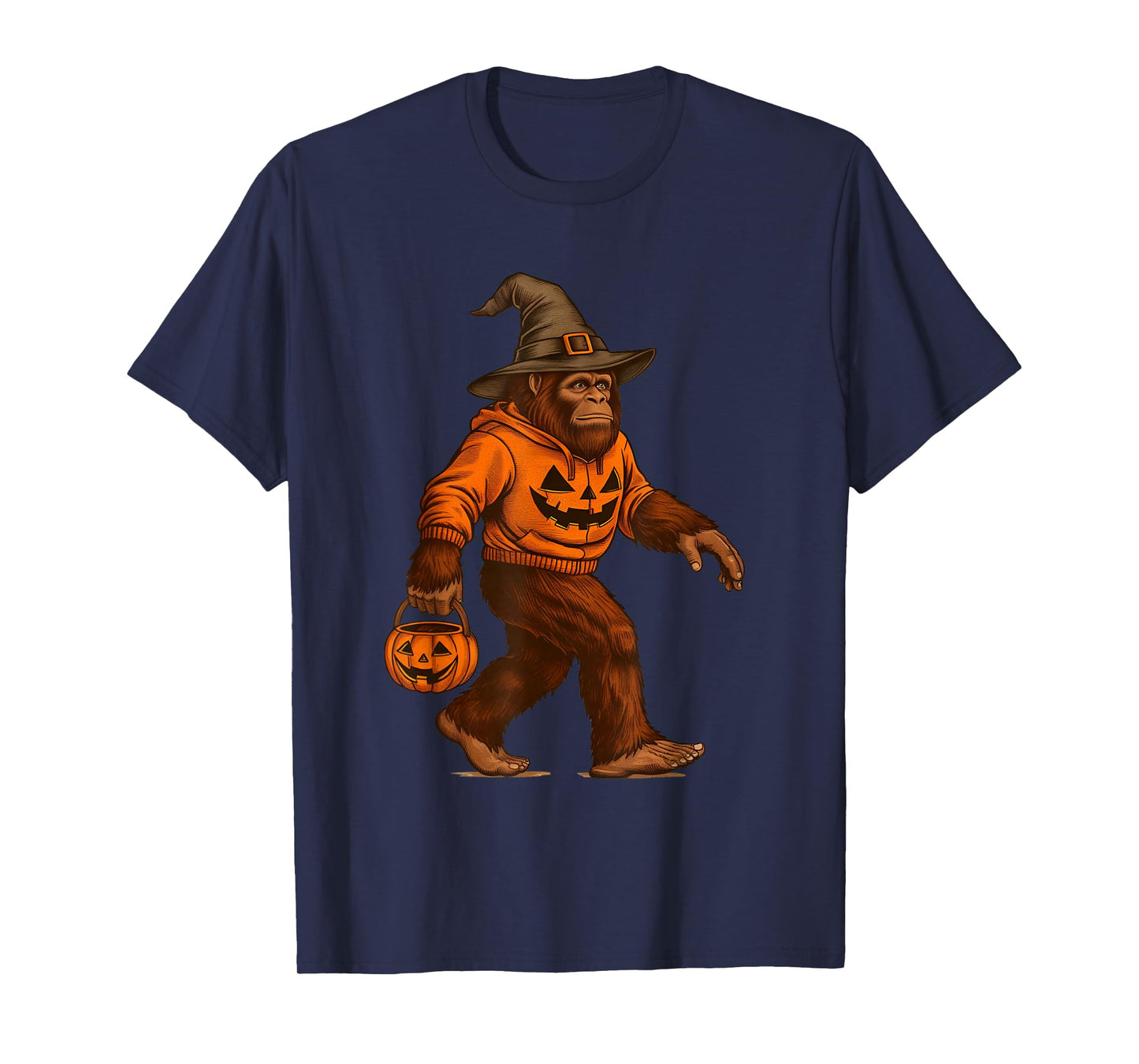Bigfoot Halloween Trick Or Treat Sasquatch Costume Men Women T-Shirt