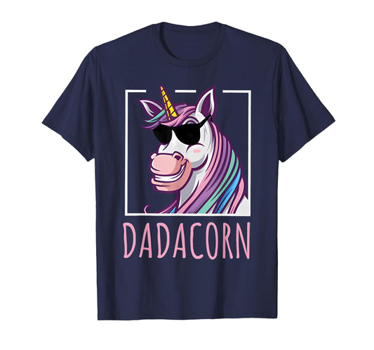 Fathers Day Gift Unicorn Dad Shirt Funny Dadacorn Men T-Shirt