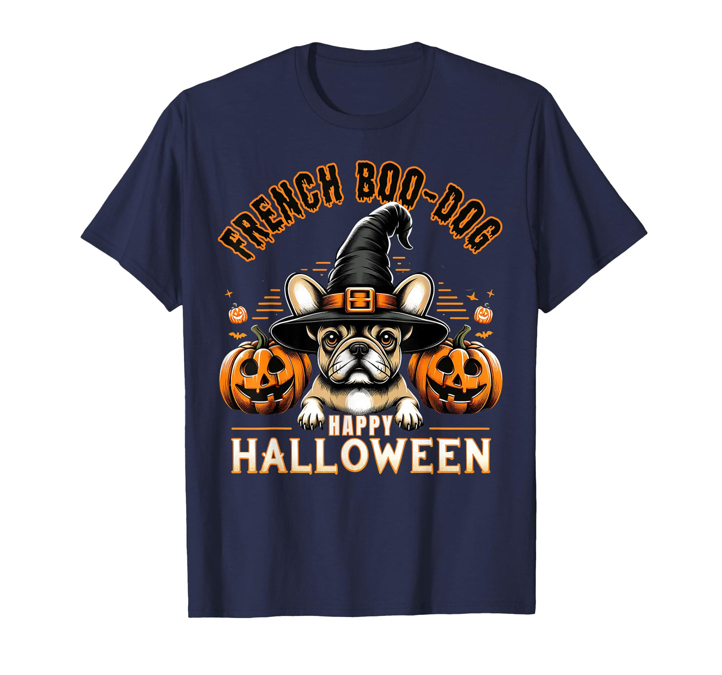 French Bulldog Happy Halloween cute Boodog Halloween Bulldog T-Shirt