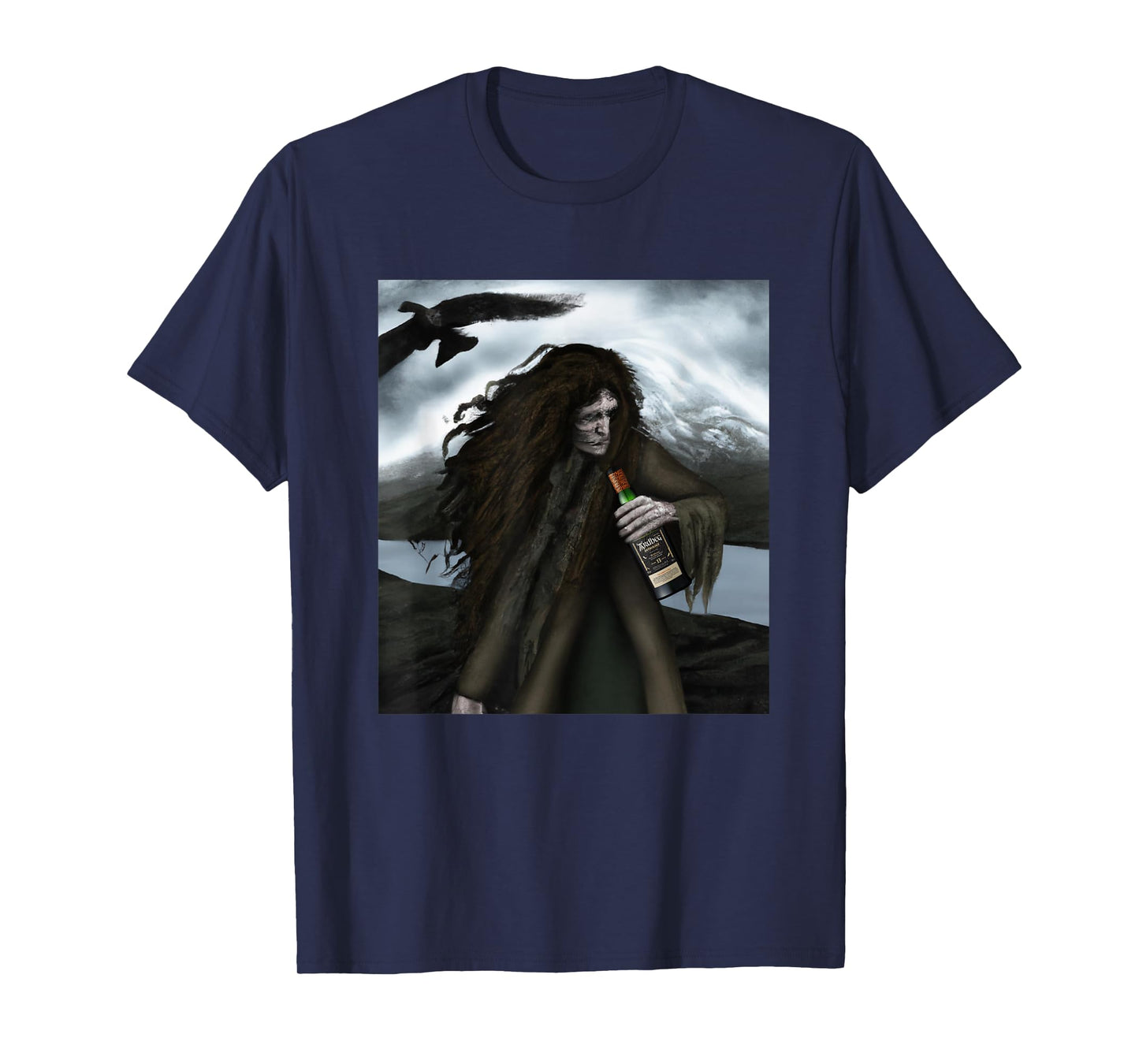 MonnemBlue Ardbeg The Harpy's Tale Unisex-Adults Black Short Sleeve T-Shirt Small