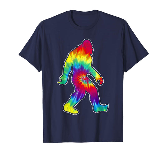 Vintage hippie big foot tie dye distressed 60's design T-Shirt
