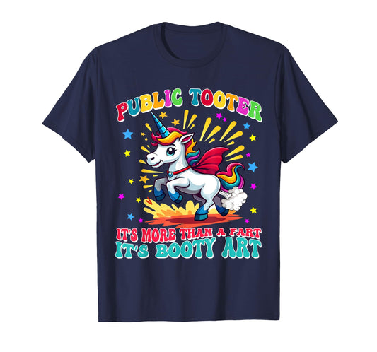 Public Tooter Funny Unicorn Inappropriate Embarrassing Adult T-Shirt