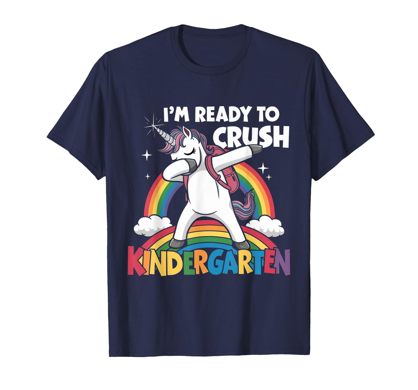 Crush Kindergarten Dabbing Unicorn Back to School Girls Gift T-Shirt