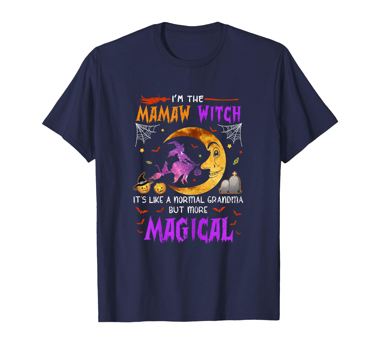 I'm Mamaw Witch Cute Grandma Magical Halloween T-Shirt