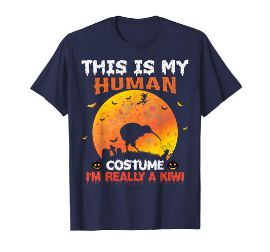 This Is My Human Costume I'm Really A Kiwi Bird Halloween T-Shirt