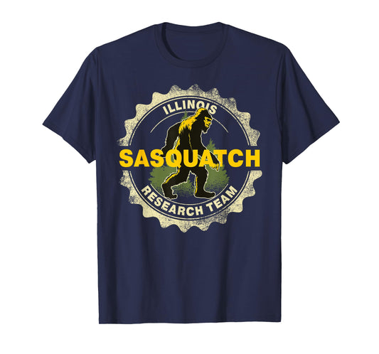 Illinois Sasquatch Research Team Bigfoot Believer Fan T-Shirt