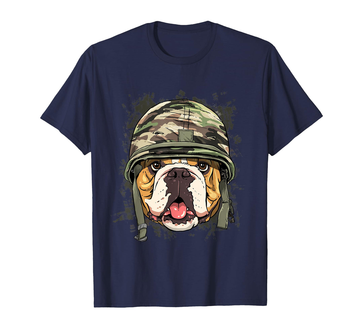 American Bulldog Soldier Veteran Dog - Army Dog Lover T-Shirt