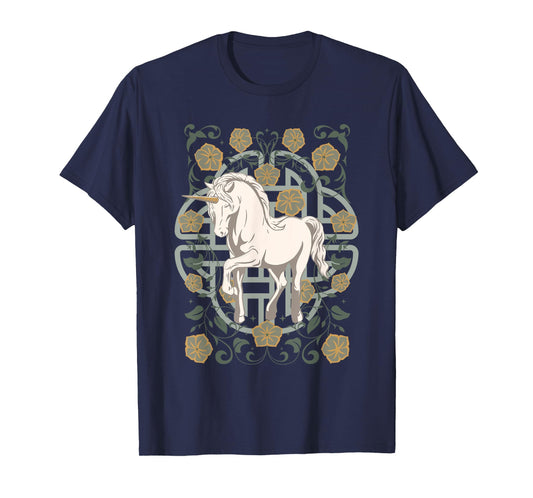 Celtic Unicorn Design T-Shirt