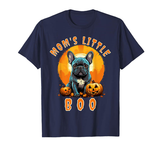 Mom's Little Boo French Bulldog Halloween Frenchie T-Shirt