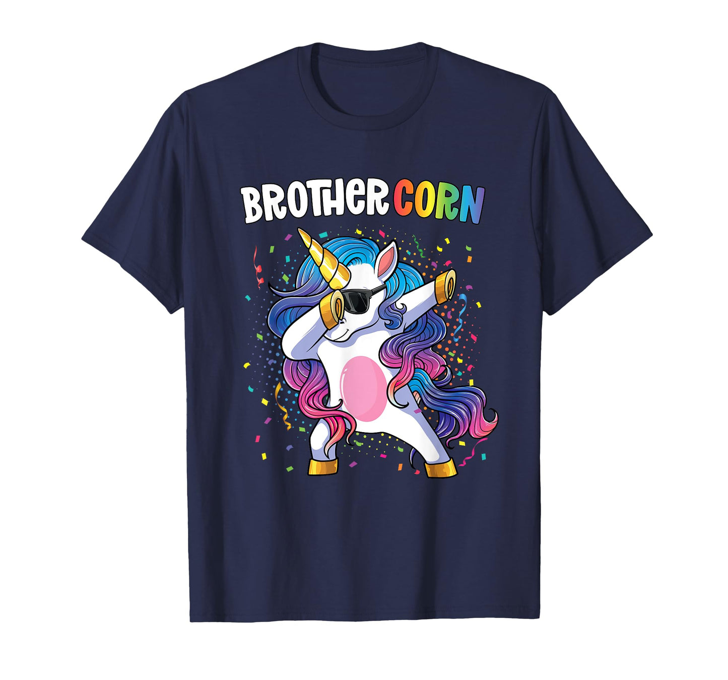 Brothercorn Boys Unicorn Birthday Dabbing Unicorn Brother T-Shirt