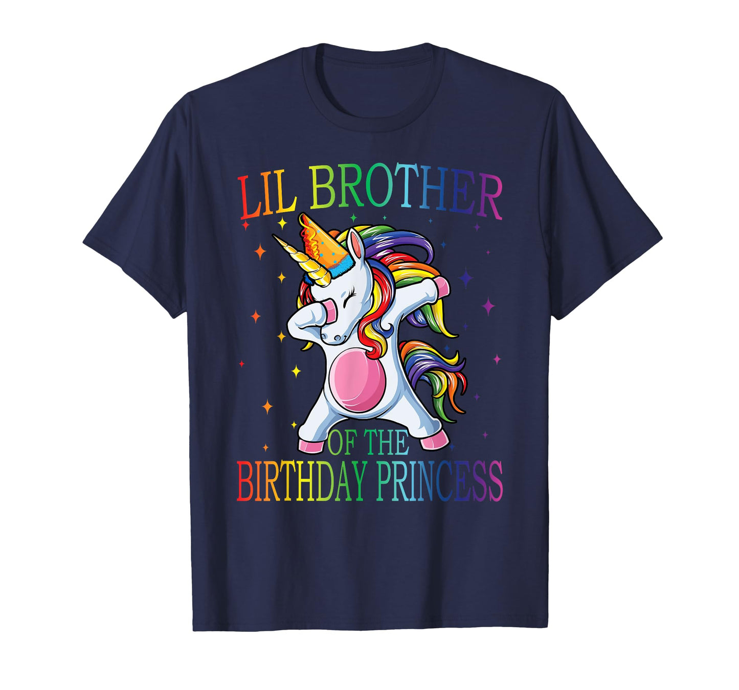 Lil Brother Of The Birthday Princess Unicorn T-Shirt