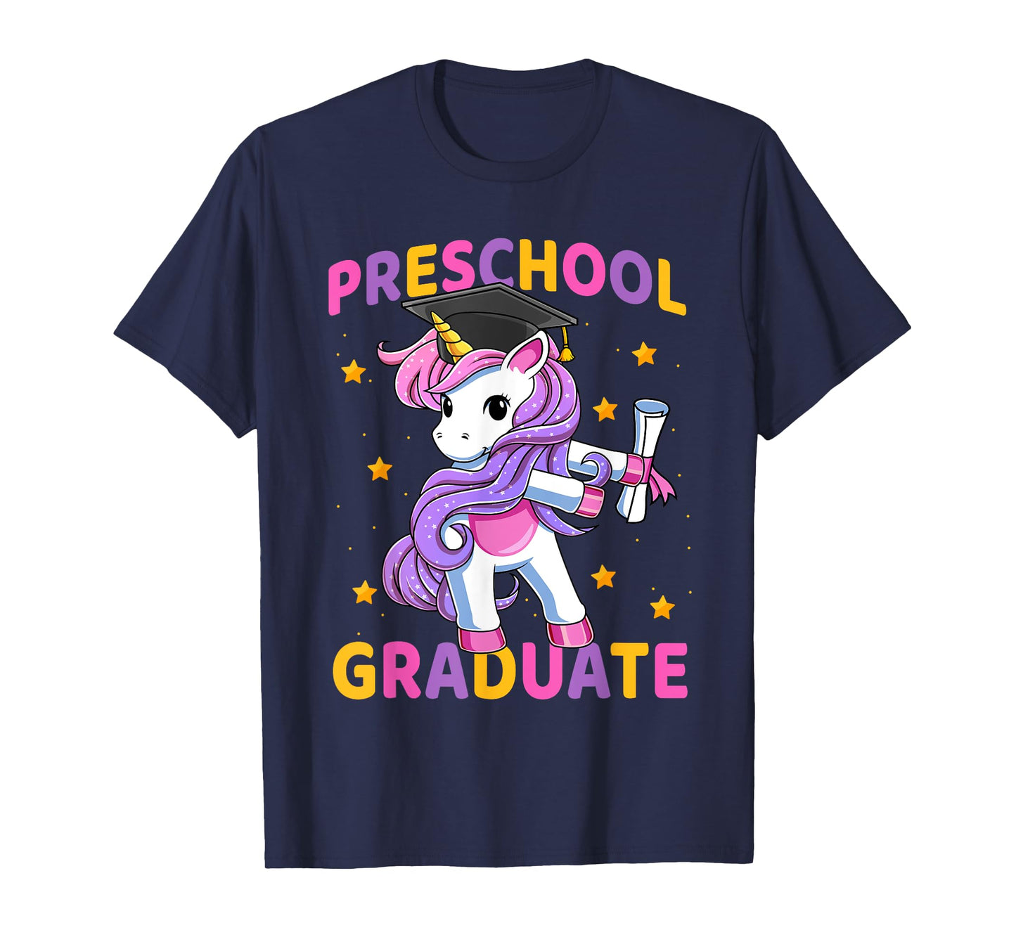 Flossing Unicorn Preschool Graduation for Girls Kids T-Shirt