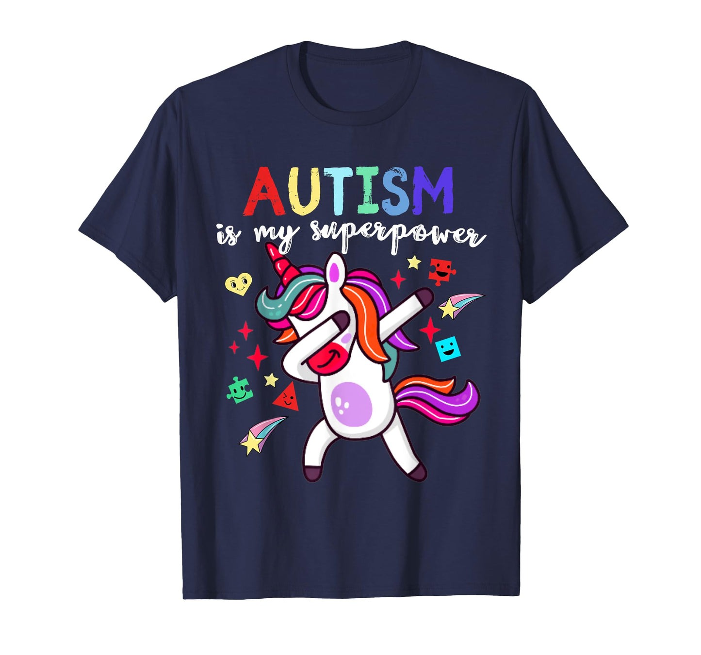 Autism is My Superpower Autism Awareness Unicorn for Kids T-Shirt