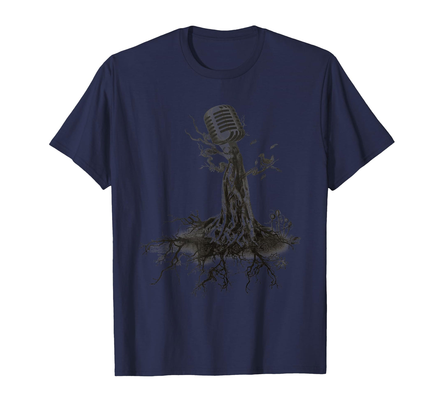 MICROPHONE TREE - roots music singer band sketch T-Shirt