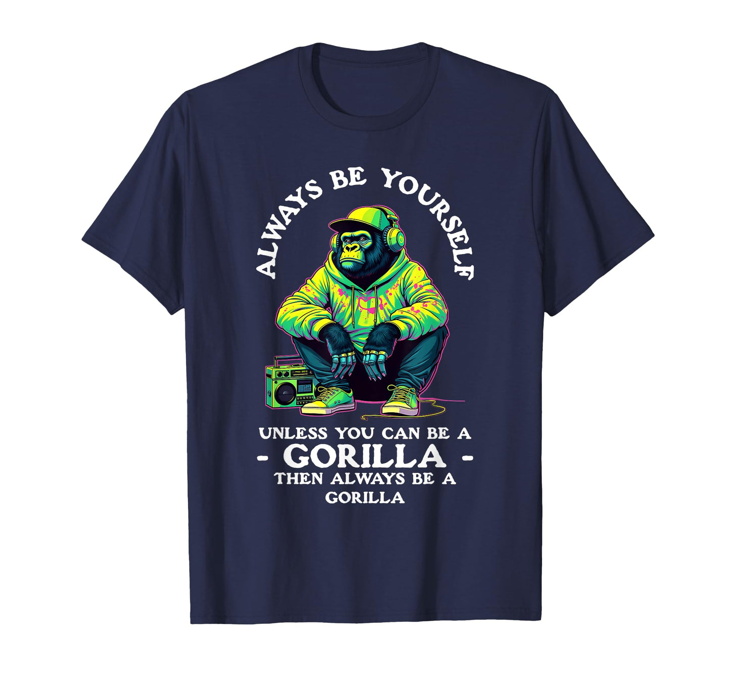 Funny Gorilla Art For Men Women Primate Animal Gorilla Lover T-Shirt