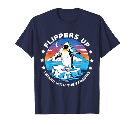 Flippers Up I Stand With The Penguins T-Shirt