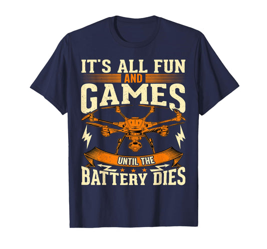 Certified Drone Pilot Life Funny Operator Dad FPV Quadcopter T-Shirt