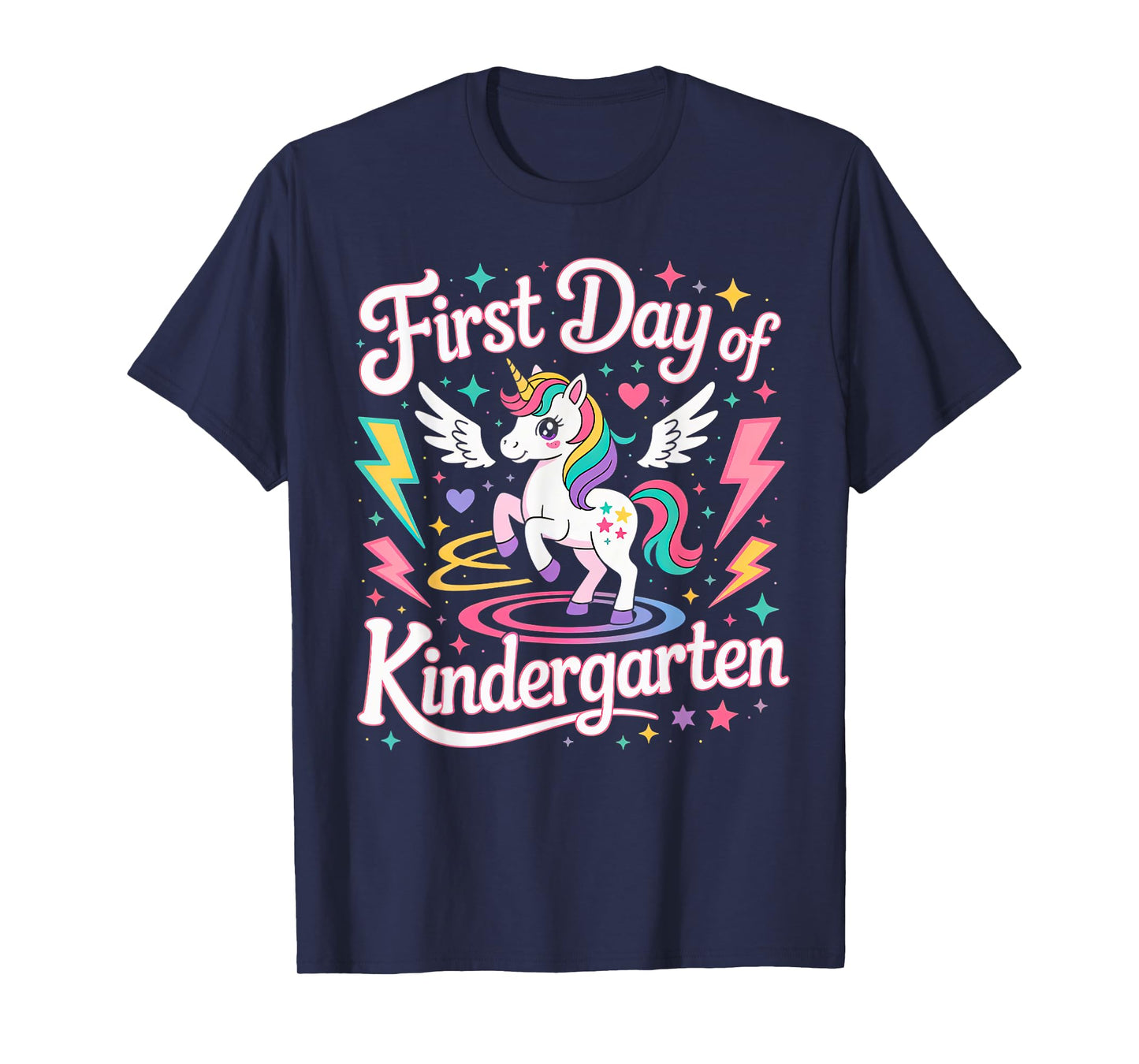 First Day Of Kindergarten Girls Unicorn First Day OF School T-Shirt
