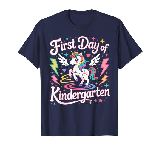 First Day Of Kindergarten Girls Unicorn First Day OF School T-Shirt