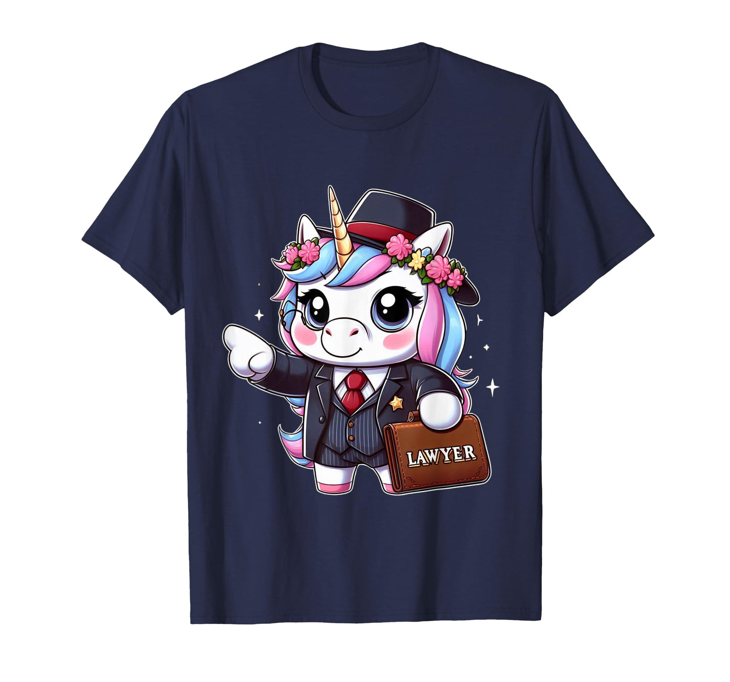 Lawyer Unicorn Kids Girls Women Rainbow Lawyers T-Shirt