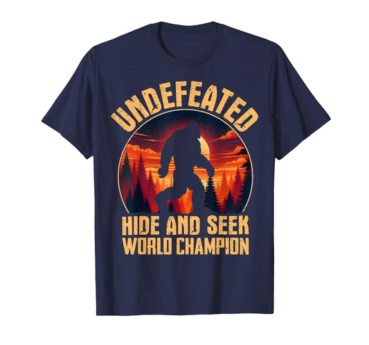 Undefeated Hide And Seek World Champion Bigfoot T-Shirt