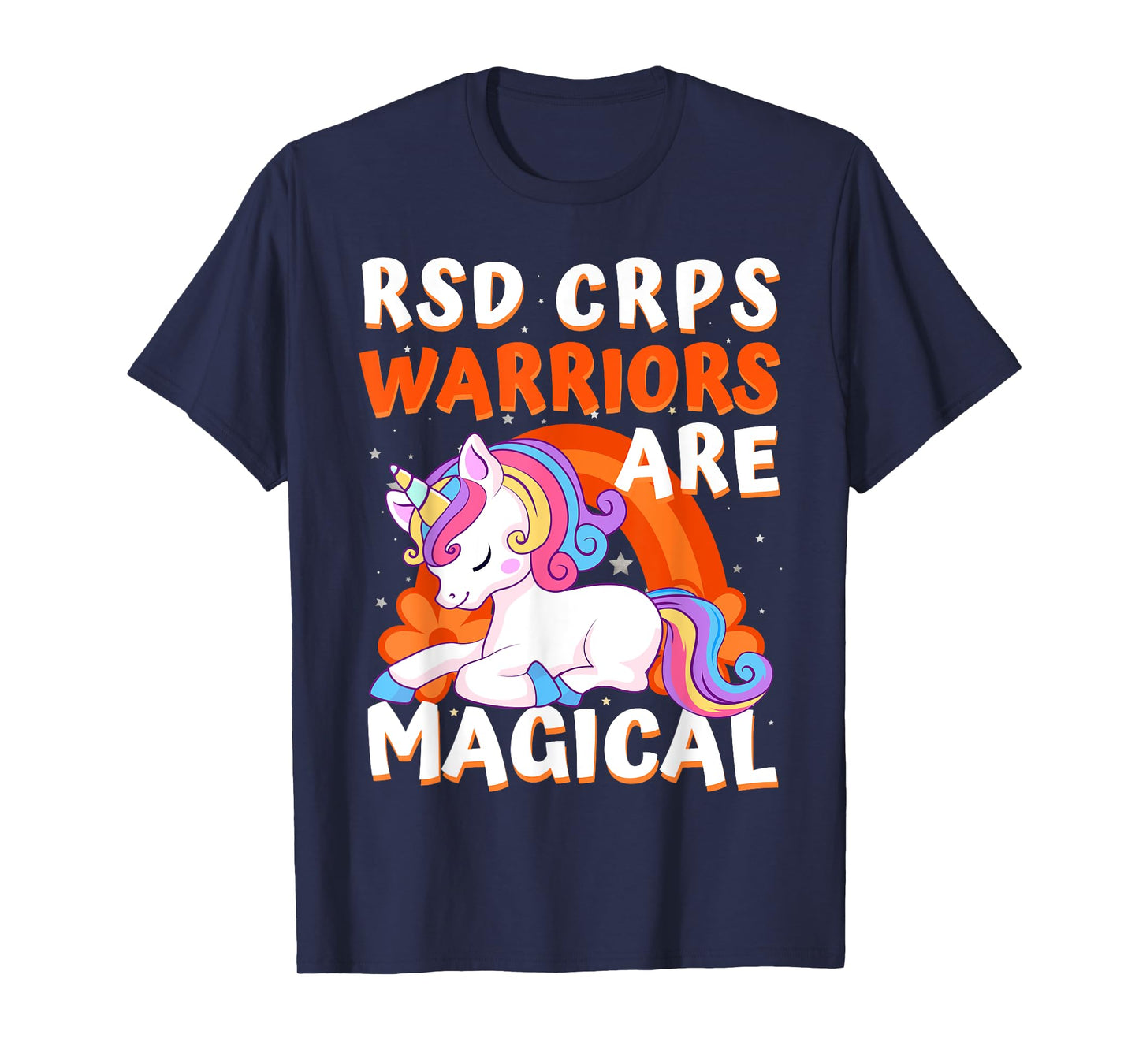Warriors Are Magical RSD CRPS Awareness Ribbon Unicorn T-Shirt