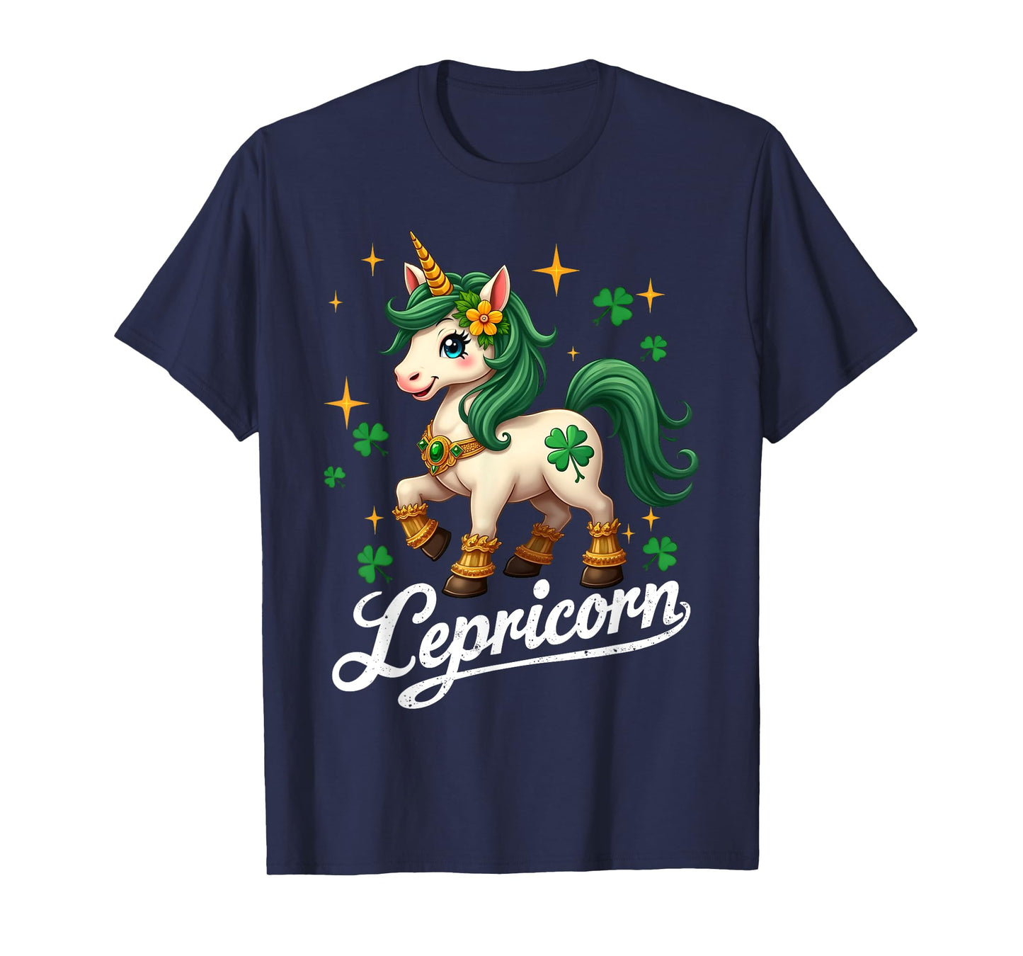 St Patricks Day Unicorn Cute Saint Pattys Girls Lepricorn T-Shirt