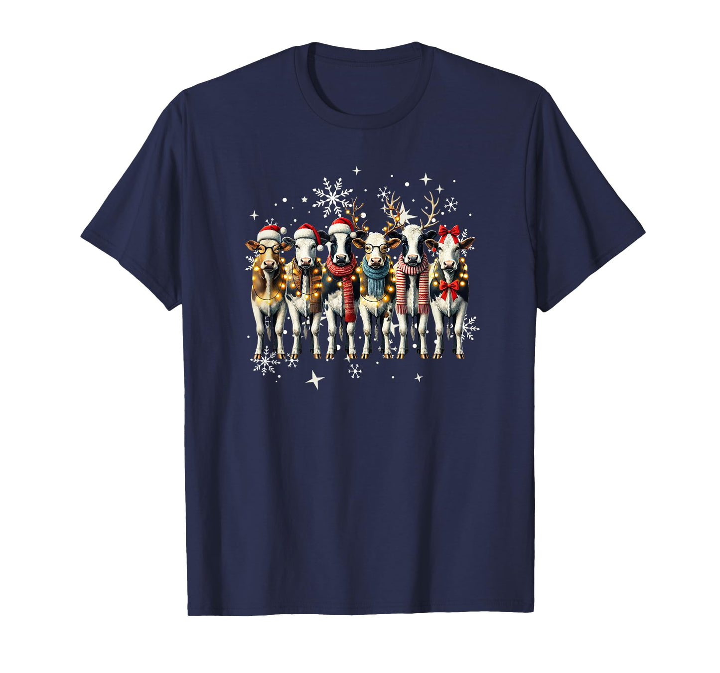 Cow Christmas Xmas Cow Lover T-Shirt