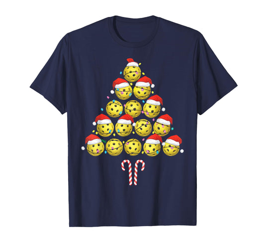 Pickleball Christmas Tree T-Shirt
