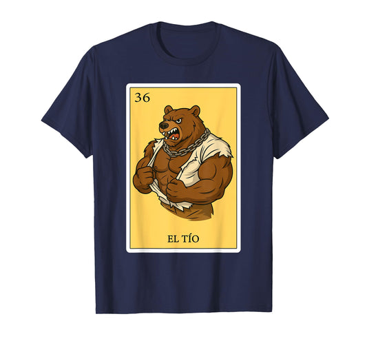 El Tio Grizzly | Spanish-Mexican Bingo Gifts for Tio T-Shirt