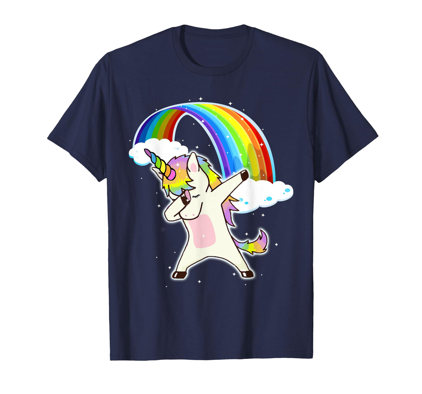 Dabbing Unicorn Rainbow T Shirt Unicorn Gift T-Shirt