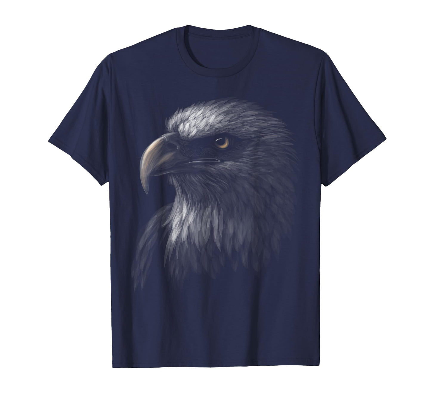 cute bald eagle head black art for lovers eagles birds T-Shirt
