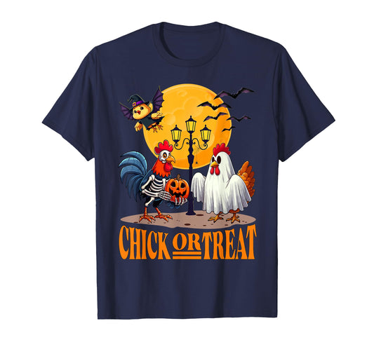 Skeleton Chicken Halloween Funny Spooky chicken Lovers T-Shirt